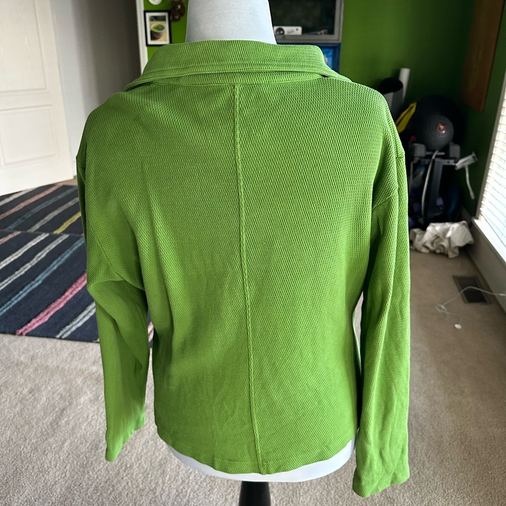 Big Bud Press Green Fisherman Polo Top - Picture 2 of 3
